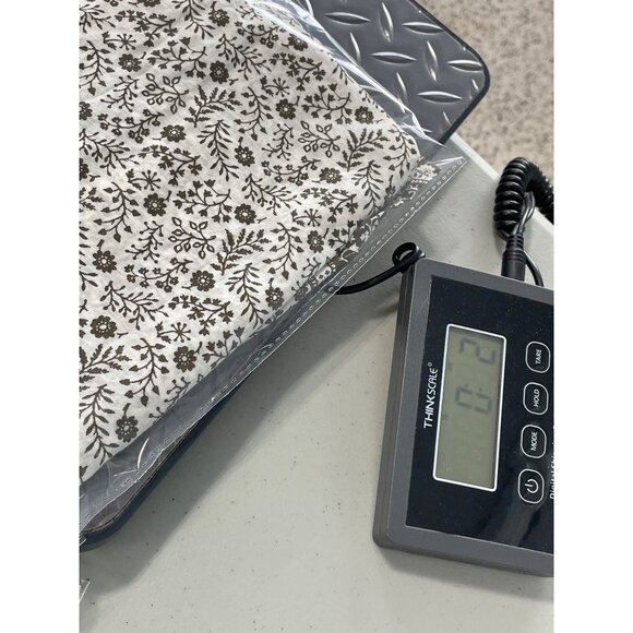 Talbots Top Size Medium Floral Sleeveless White Brown Lightweight Boho Cottage - Picture 6 of 6